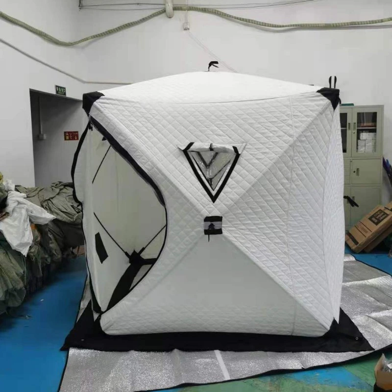 Cheap Goat Tents Warm Winter Ice Fishing Tent Large Space Triple Thick Cotton Tent Camping Outdoor Windproof Waterproof Snow