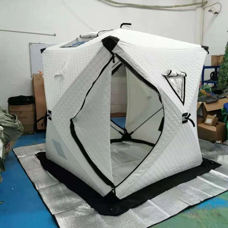 Cheap Goat Tents Warm Winter Ice Fishing Tent Large Space Triple Thick Cotton Tent Camping Outdoor Windproof Waterproof Snow