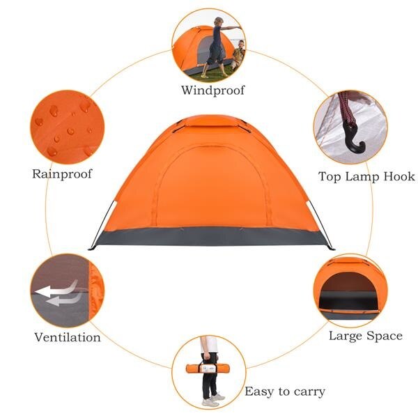 Cheap Goat Tents Waterproof Camping Tent Pop Up Automatic Quick Opening Shelter Outdoor Hiking Dome Tents 1
