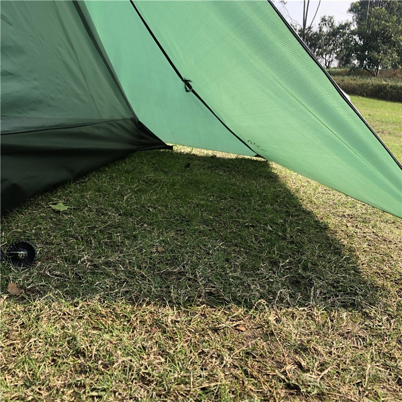 Cheap Goat Tents Waterproof Camping Tents Ultralight Double Tiers Rodless Pyramid Tent Single One Person 4 Season All Weather For Hunting Hiking