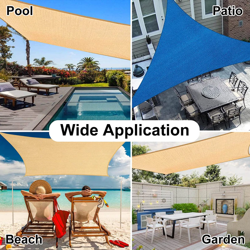 Cheap Goat Tents Waterproof Sun Shade Sail Garden Awning Canopy Pool Partio Beach Camping Awnings Pegola Outdoor Tent Sunshade Sail Sun