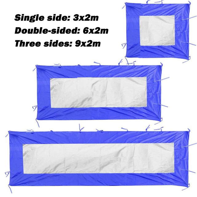 Cheap Goat Tents Waterproof Sunshade Canopy Sidewall Carport Garage Enclosure Shelter Tent Party Sun Wall Sunshade Shelter Tarp Sidewall