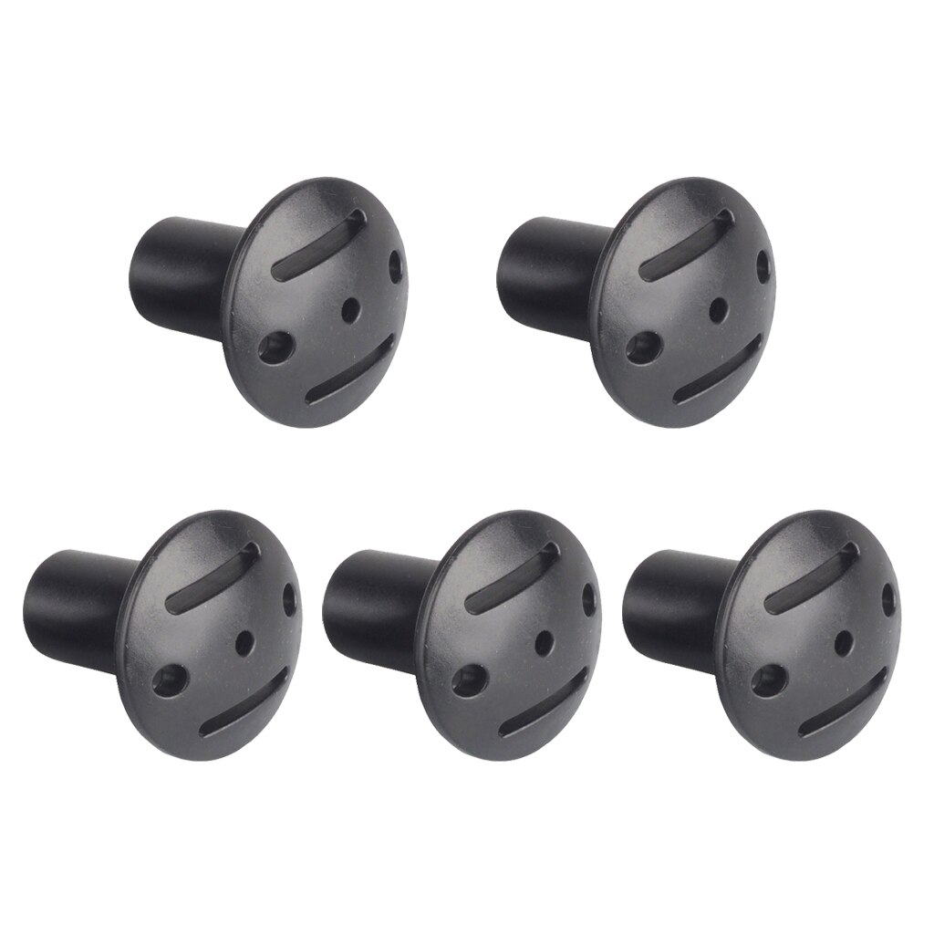 Cheap Goat Tents Wholesale 5pcs Trekking Stick Pole Tip Cover Protector Tent Support Rod Top Black Outdoor Hiking Camping Climbing Accessory