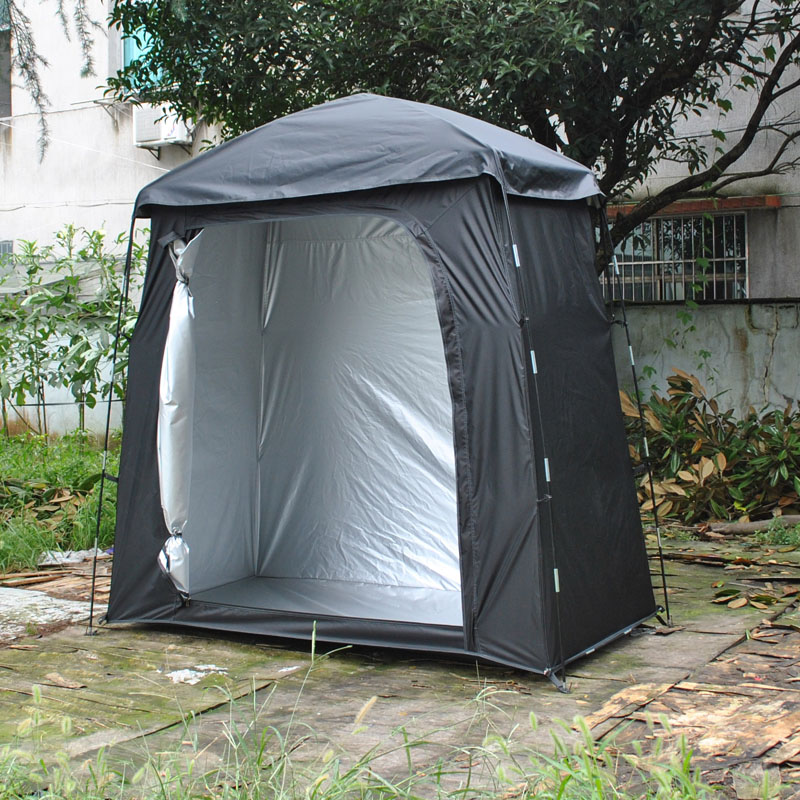 Cheap Goat Tents Widening Outdoor Cycling Bike Storage Tent Garden Outside Bicycle Shed Oxford Silver Coated Cloth Portable Ultra