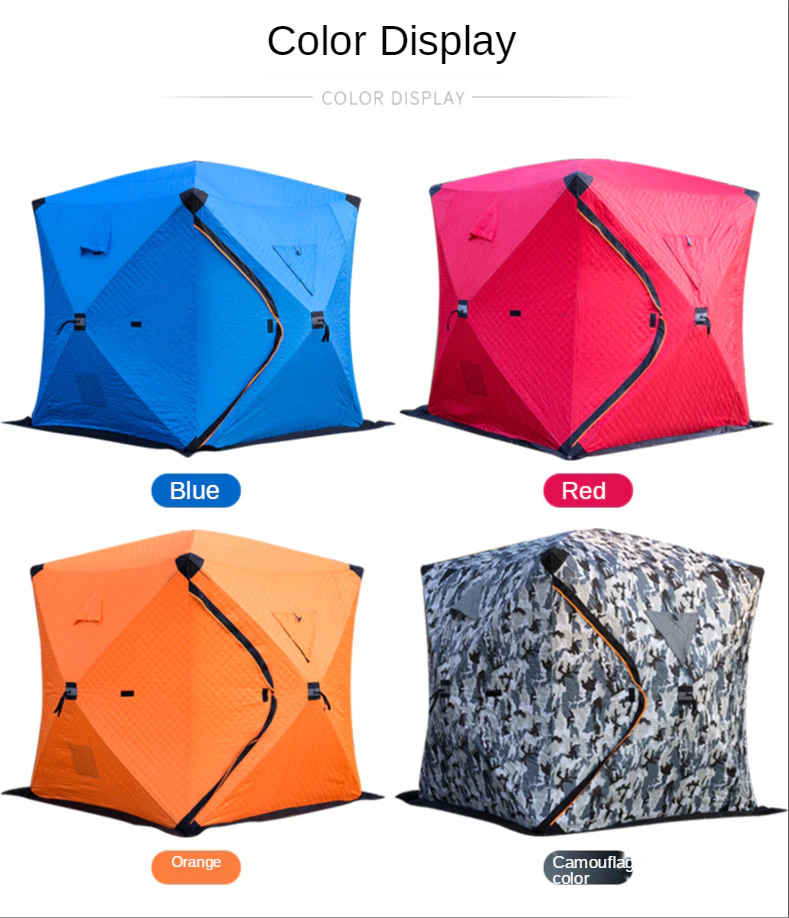 Cheap Goat Tents Winter Fishing House Cotton Padded Winter Fishing Tent Ice Fishing House Warm