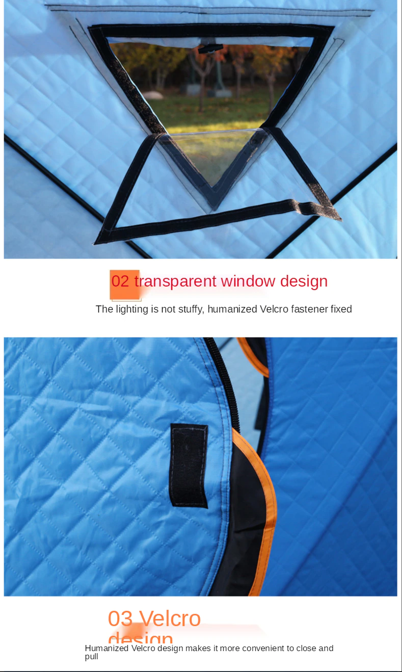 Cheap Goat Tents Winter Fishing House Cotton Padded Winter Fishing Tent Ice Fishing House Warm