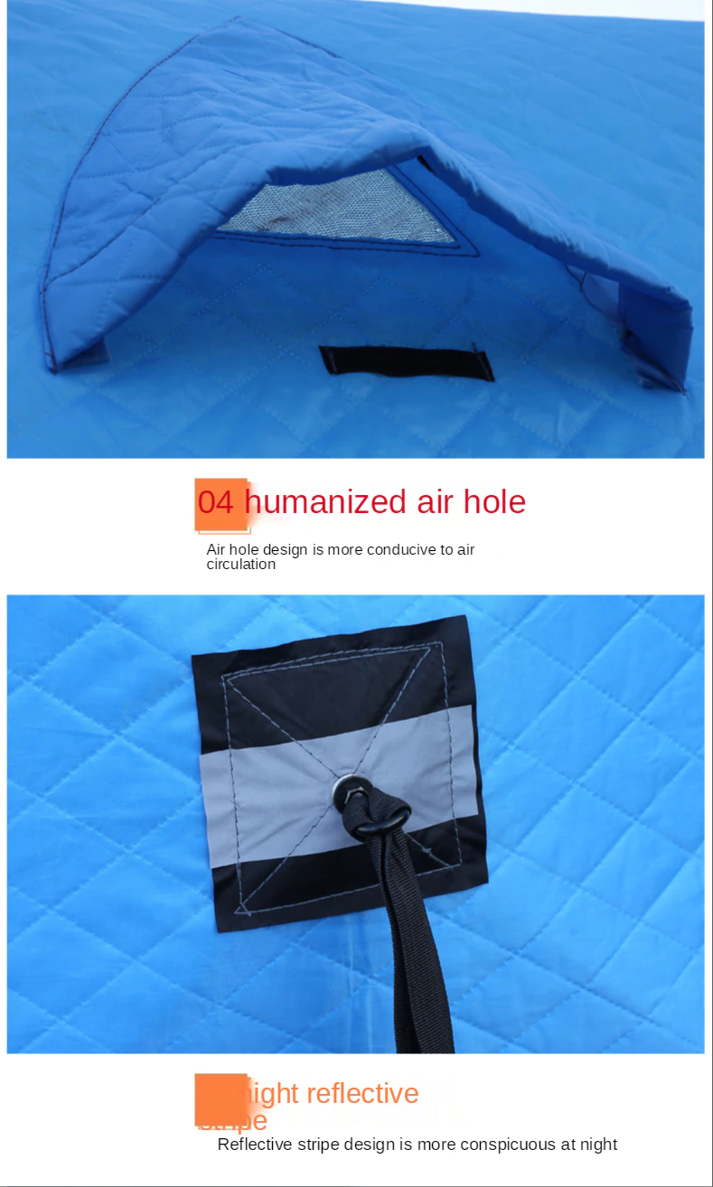 Cheap Goat Tents Winter Fishing House Cotton Padded Winter Fishing Tent Ice Fishing House Warm