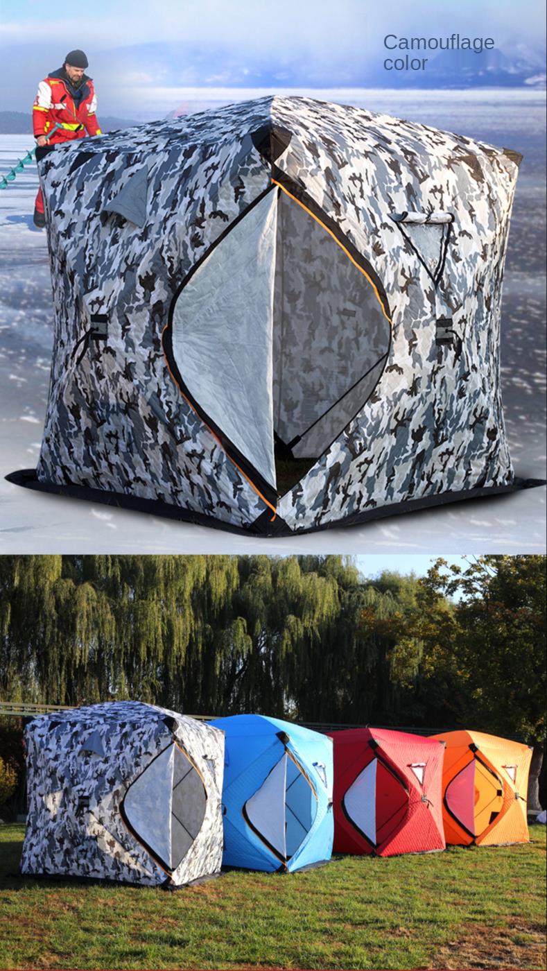 Cheap Goat Tents Winter Fishing House Cotton Padded Winter Fishing Tent Ice Fishing House Warm