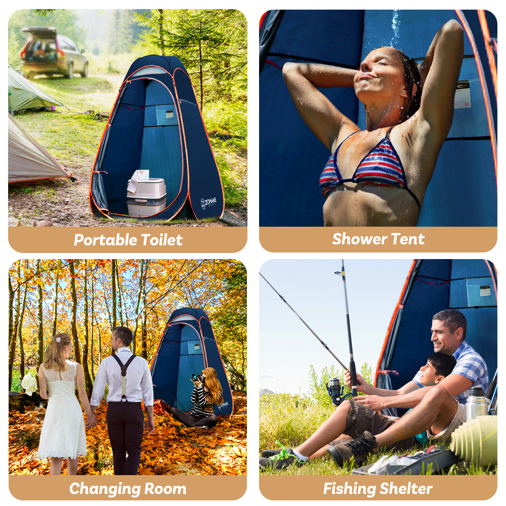 Cheap Goat Tents Zomake Portable Camping Shower Tent Outdoor Shower Bath Tent Tolilet Changing Room Tent Camping Beach Tent Pop Up Tent 1person