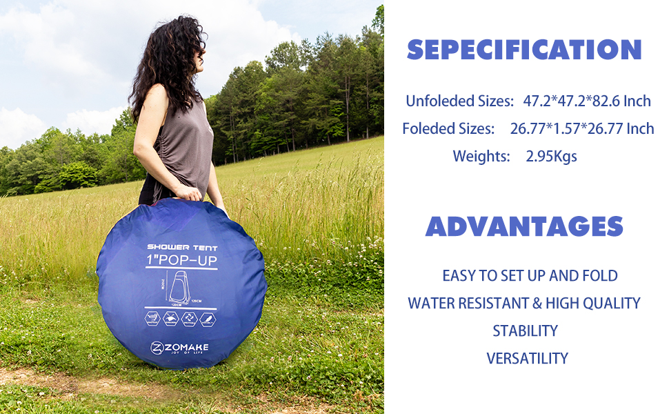 Cheap Goat Tents Zomake Portable Camping Shower Tent Outdoor Shower Bath Tent Tolilet Changing Room Tent Camping Beach Tent Pop Up Tent 1person