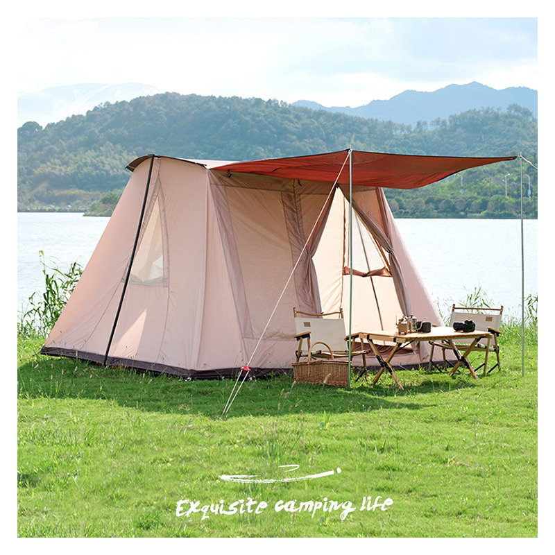 Goat bdo camping tent Spring Tent For 4 People Luxury Family Camping Tent Oxford Cloth Ridge Tent Folding Tent Hands Up Tent Easy To Build Beautiful ford ranger tent camper
